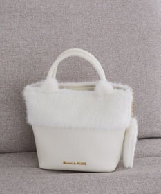 Maison de FLEUR ねこフェイクファーバッグ