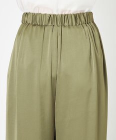 NAVE 【Nave・洗える/ウエストゴム】ヴィンテージサテン ワイドパンツ
