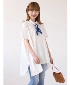 AMERICAN HOLIC キレイｃｏｔｔｏｎ切替ヘムカットチュニック