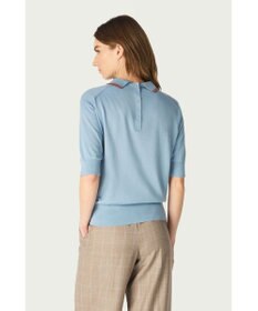 DAKS John Smedley for DAKS ハウスストライプ襟付きトップス