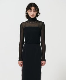 GRACE CONTINENTAL シアーリブタートルトップ