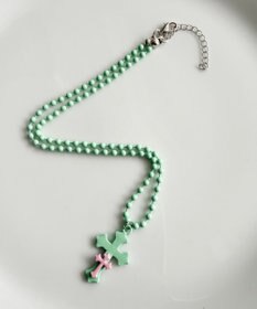 WEGO Lカラーダブルクロスネックレス