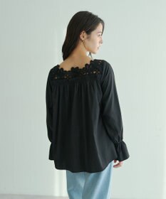 YECCA VECCA フラワーレースブラウス