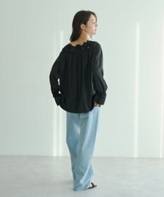 YECCA VECCA フラワーレースブラウス