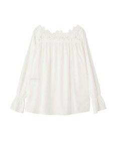 YECCA VECCA フラワーレースブラウス