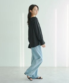 YECCA VECCA フラワーレースブラウス