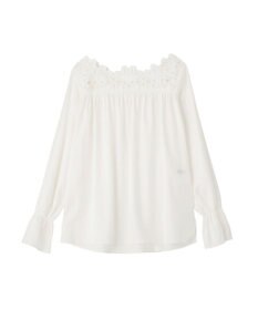 YECCA VECCA フラワーレースブラウス