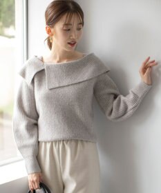 ANY SIS 【洗える】オフショル ニット