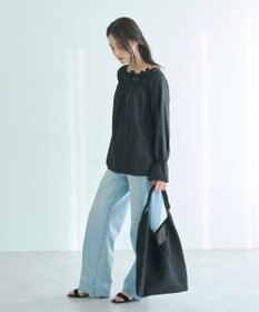 YECCA VECCA フラワーレースブラウス