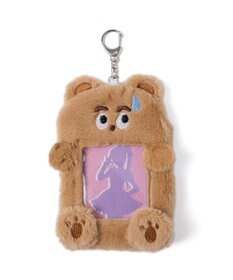 WEGO ふわふわぬいカードホルダーキーホルダーA