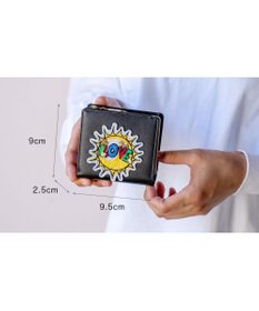 tsumori chisato CARRY ラブワッペン 2つ折り財布 ミニ財布