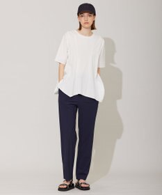 ICB 【洗える】ブラウスライクジャージー ハンカチーフヘムカットソー