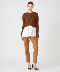 BEIGE， 【WEB限定】AMBRE / キャミ付きクロップドニット