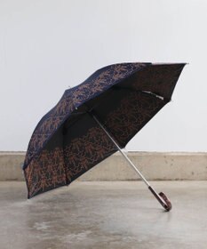 AND WOOL 〈UVカット率99%以上・一級遮光生地・晴雨兼用〉イラカ刺繍の日傘 （長傘タイプ）