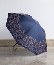 AND WOOL 〈UVカット率99%以上・一級遮光生地・晴雨兼用〉イラカ刺繍の日傘 （長傘タイプ）