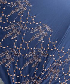 AND WOOL 〈UVカット率99%以上・一級遮光生地・晴雨兼用〉イラカ刺繍の日傘 （長傘タイプ）