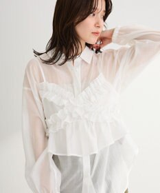 Green Parks 【WEB限定】ＳＥＴ２点フリルビスチェ＋シャツチュニックⅡ