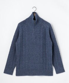 JOSEPH ABBOUD 【キングサイズ・柔らか】ラムコットンハイネックジップ セーター