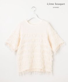 自由区 【カトリエムブーケ】Paillette フリンジプルオーバー