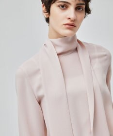 BEIGE， 【WEB限定・洗える】STOW / ボウタイブラウス