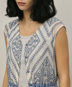 GRACE CONTINENTAL 刺繍ジレワンピース