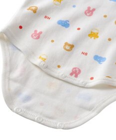 MIKI HOUSE HOT BISCUITS 【70-80cm】 半袖ボディシャツ(かぶり仕様)