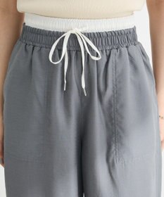 Green Parks 接触冷感ウエストレイヤードツイルパンツ