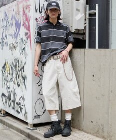 WEGO 【ユニセックス着用ITEM】ワンポイントボーダーポロ（SS）