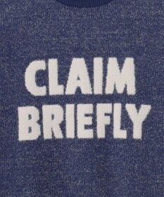 ANY スウェットライクフェザーロゴニット