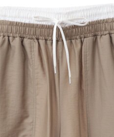 Green Parks 接触冷感ウエストレイヤードツイルパンツ