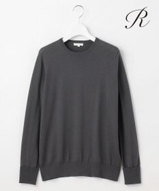 23区 【R(アール)】ウーステッドウールカシミヤ クルーネックニット