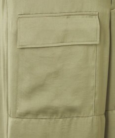 NAVE 【Nave・洗える/ウエストゴム】ヴィンテージサテン ワイドパンツ