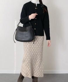 INTER-CHAUSSURES 【LORISTELLA】シュリンクレザーハンドバッグ