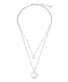 23区 クリスタル付き 2WAY コイン ネックレス