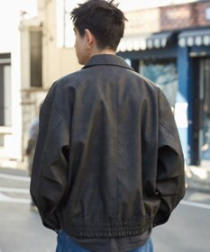 WEGO 【ユニセックス着用ITEM】PUダブルZIPフライトジャケット