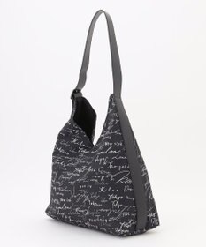 ICB 【A4サイズ収納可】5cityレタードプリント ショルダーバッグ