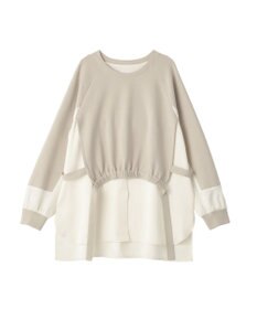 YECCA VECCA シャツレイヤードデザインプルオーバー