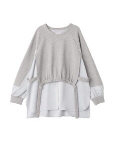 YECCA VECCA シャツレイヤードデザインプルオーバー