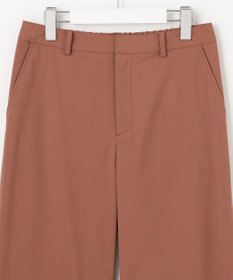 J.PRESS LADIES 【洗える】マイクロタイプライターストレッチ セミワイド パンツ