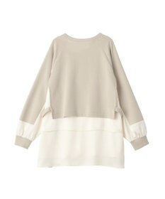YECCA VECCA シャツレイヤードデザインプルオーバー