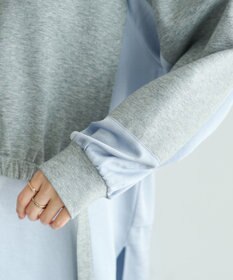 YECCA VECCA シャツレイヤードデザインプルオーバー