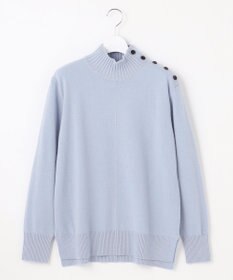 J.PRESS LADIES 【洗える】WOOL BLEND AIR ハイネック ニット