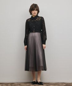 GRACE CONTINENTAL コードレースプリーツワンピース