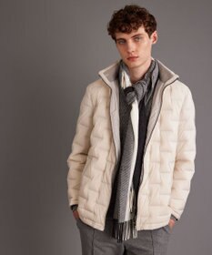 JOSEPH ABBOUD 【ピュアカシミヤ/保温性/軽量】 ヘリンボーン ストール