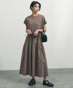 UNFILO L BEAUTY-FORM T コンビティアード ワンピース