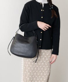 INTER-CHAUSSURES 【LORISTELLA】シュリンクレザーハンドバッグ