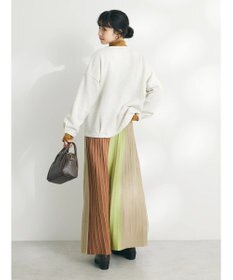 CRAFT STANDARD BOUTIQUE マルチストライプバイカラーニットスカート