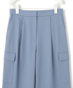 ICB 【UVカット・吸水速乾・洗える】シェルタリングドライサテン  ワイドストレートカーゴパンツ