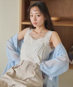 earth music&ecology 総レースキャミソール