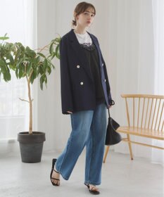 WEGO 【ANGIE VINTAGE/SMLサイズ展開】ワイドストレートデニムパンツ